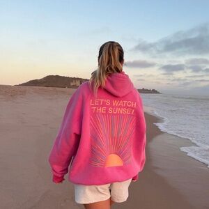 Pink Graphic Hoodie